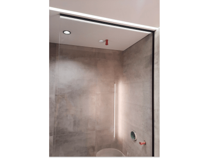 Стеклянная перегородка с системой монтажа к полу