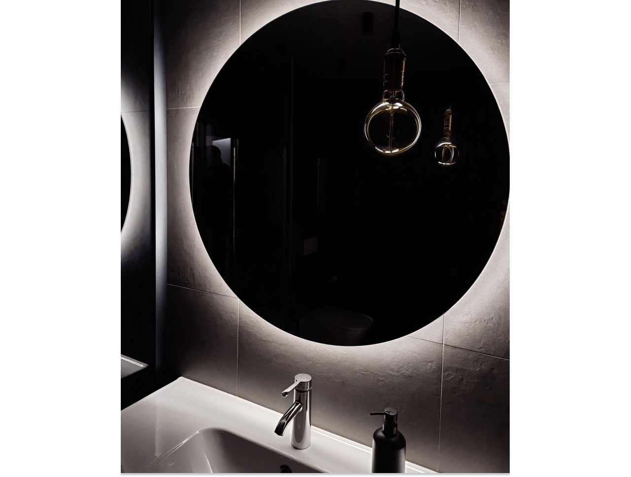 suspended-round-mirror-photo Подвесное круглое зеркало фото