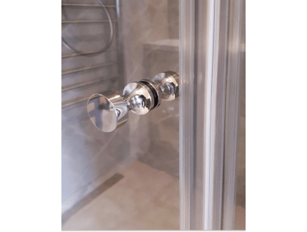 Стеклянная ширма на ванну распошная прозрачная