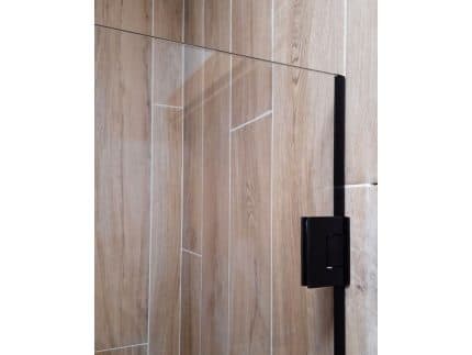 Петли с черным цветом профиля для стеклянной перегородки