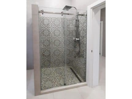 Душевая дверь раздвижная в нишу фото